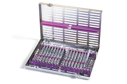 Nordent C3-20N3 Sterilization Cassette Single Side Large 20 Instruments Fuscia
