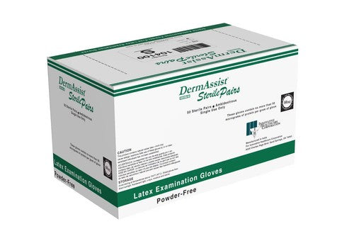 Innovative Healthcare 104100 IHC Dermassist Latex Gloves Small 50 Pairs Per Box