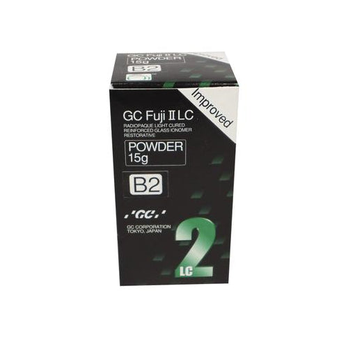 GC 000200 Fuji II LC Improved Reinforced Glass Ionomer Restorative Powder B2 15gm