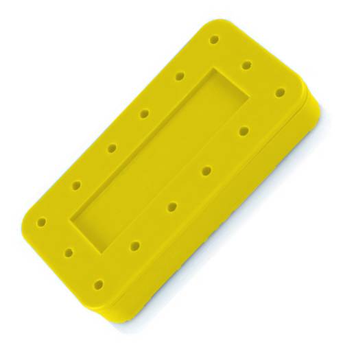Plasdent 400BRS-3 Rectangular Dental Bur Block Spectrum Yellow
