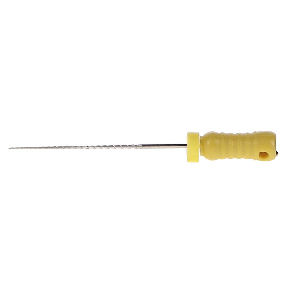 House Brand Dentistry 400470 HSB Hedstrom Endodontic Files 25mm #20 Yellow Stainless Steel 6/Pk