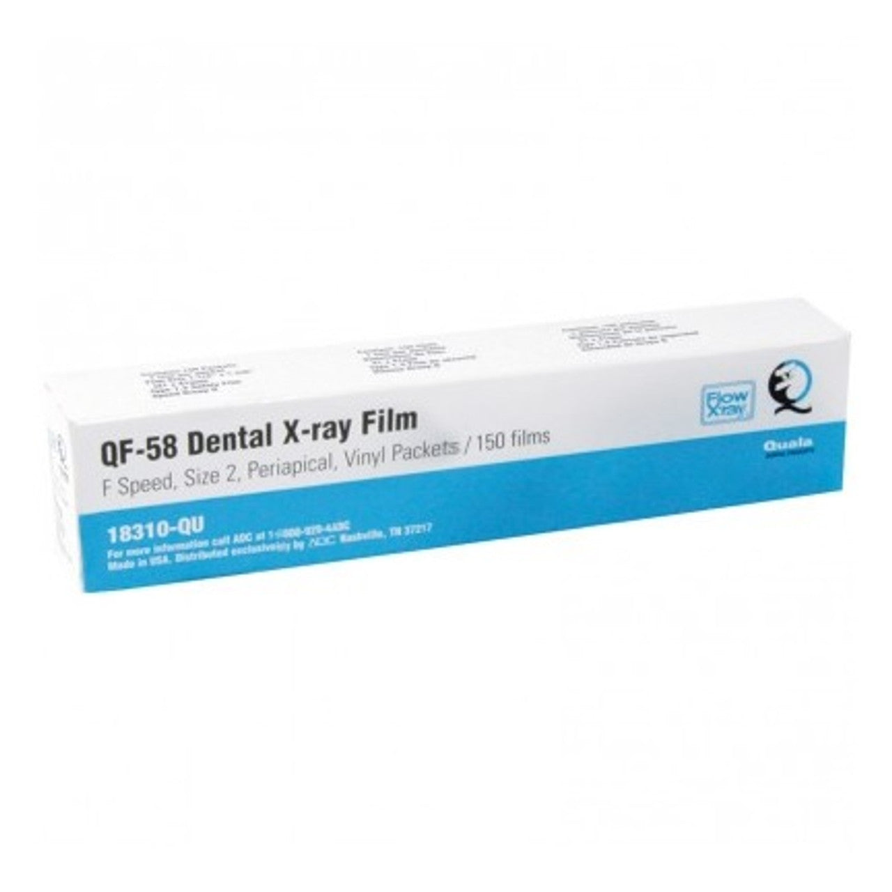 Quala 18310-QU Dental X-Ray Film F-Speed Size #2 Adult 150/Bx