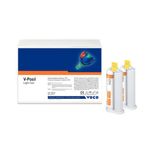 Voco 2574 V-Posil Light Fast VPS Tray Material Cartridges 10/Pk 50 mL