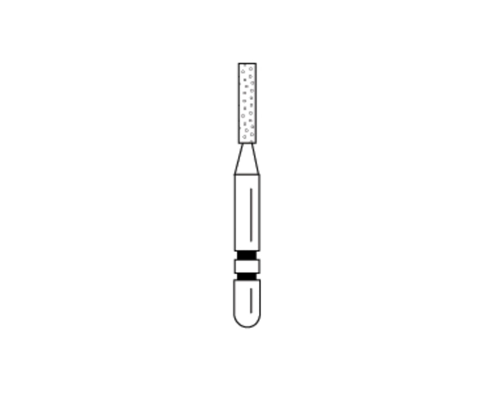 Premier Dental 2015276 Two Striper FG 514.5C Flat End Cylinder Coarse Grit Diamond Burs 5/Pk