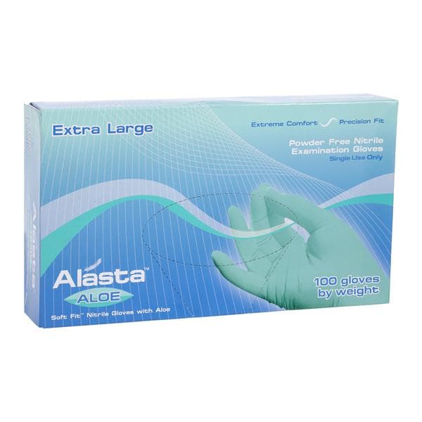Dash Medical AA100XL Alasta Aloe Nitrile Exam Glove Extra Large 100/Box