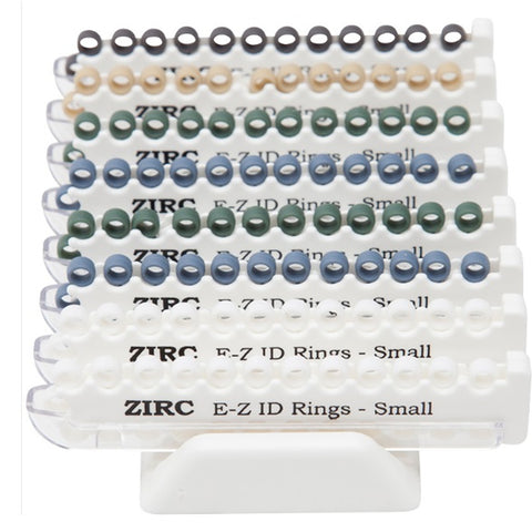 Zirc Dental 70Z105 EZ-ID Instrument Rings Classic Colors Small 200/Pk