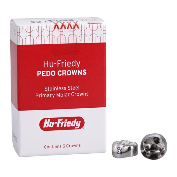 Hu-Friedy SSC-LLE5 Stainless Steel Crowns Lower Left Primary 2nd #5 5/Pk