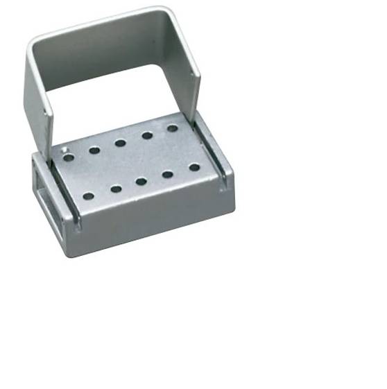 Palmero T10CHALF 10-Hole Combo Anodized Aluminum Bur Block 5 FG & 5 LA