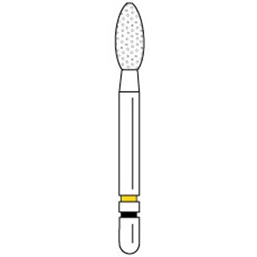 Premier Dental 2013680 Two Striper Ztech Diamond Bur Friction Grip 285.5ZX 3Pk