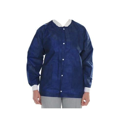 ValuMax 3630TBS ExtraSafe Lab Jackets True Blue Small 10/Pk