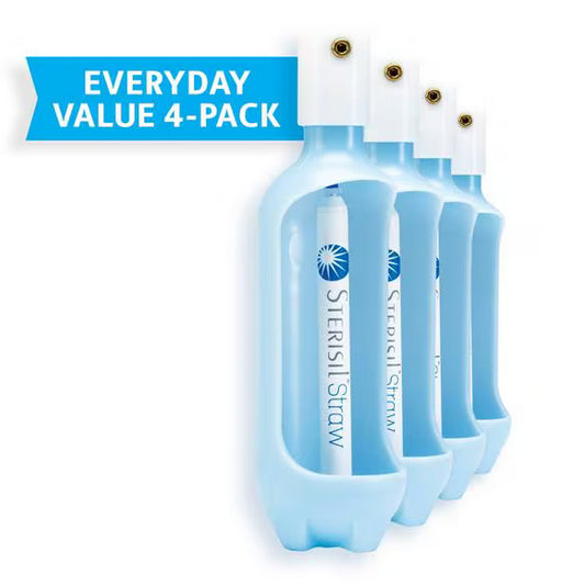 Sterisil S365-VAL4 Straw Everyday Value Distilled 4/Pk
