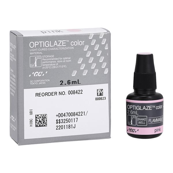 GC 008422 OptiGlaze Color Characterization Denal Material Pink 2.6mL