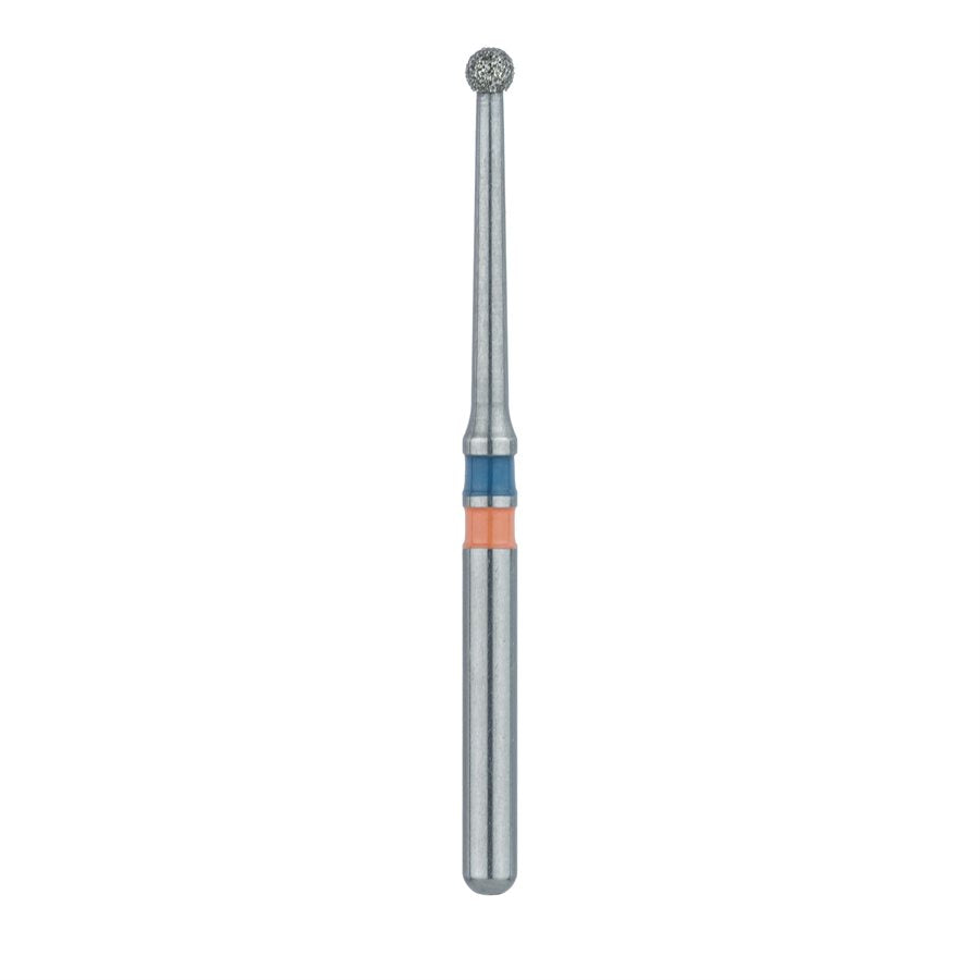 Meisinger Z801L-014-FG Zirconia Long Neck Round FG Medium Grit Diamond Burs 5/Pk