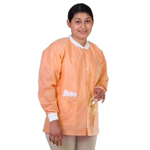 ValuMax 3630ORS ExtraSafe Lab Jackets Orange Small 10/Pk