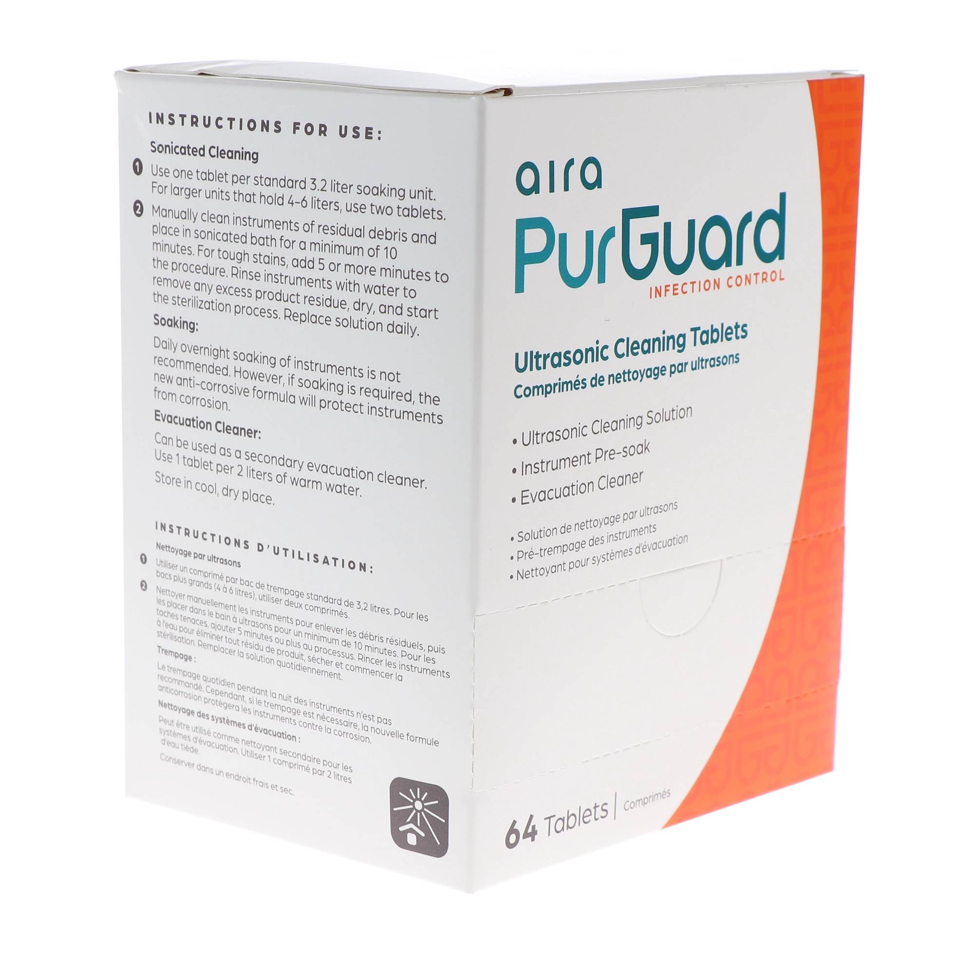 Aira 102100 PurGuard Ultrasonic Cleaning Solution Tablets 64/Pk