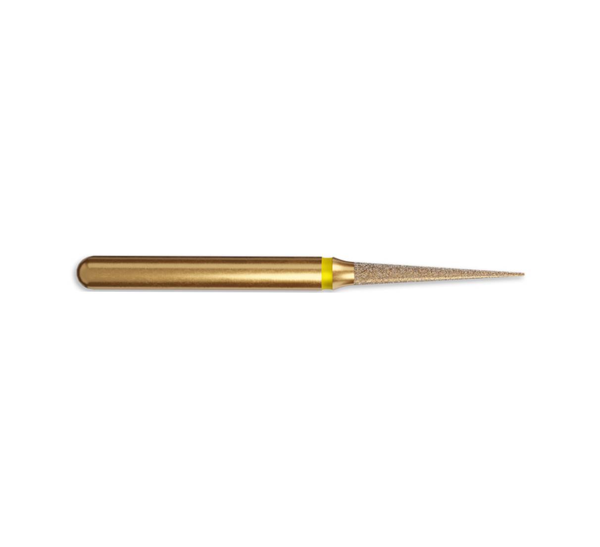 Coltene Whaledent 60032389 Alpen FG Flame #858 1.4mm Extra Fine Yellow Diamond Burs 5/Pk