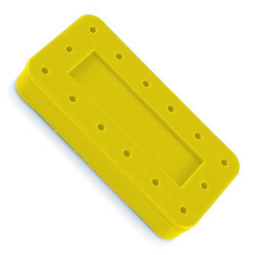 Plasdent 400BRS-3 Rectangular Dental Bur Block Spectrum Yellow