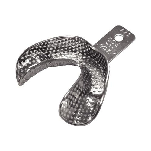 GC 268211 Coe Metal Perforated Depressed Impression Tray #A21 Medium Lower