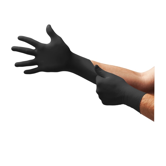 Microflex MK-296-XXL Midknight Nitrile Exam Gloves XX-Large Black 100/Bx