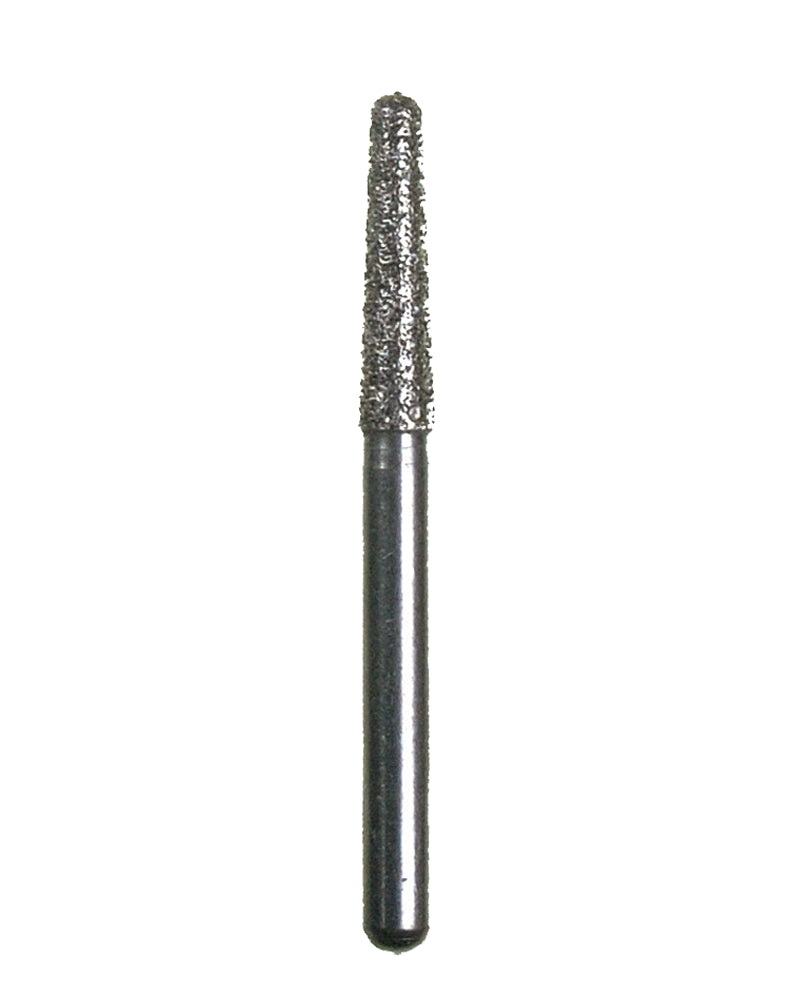 Spring Health 772.7C-25PK FG #772.7 Round End Taper Coarse Grit Diamond Burs 25/Pk