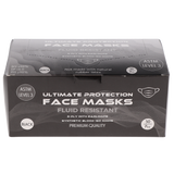 House Brand Dentistry 109132 HSB Earloop Face Masks 3-Ply ASTM Level 3 Black 50/Bx