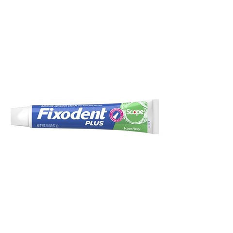 Proctor & Gamble 80754404 P&G Fixodent Plus Scope Denture Adhesive 2oz Tube 24/Case replaces PROC-80362547