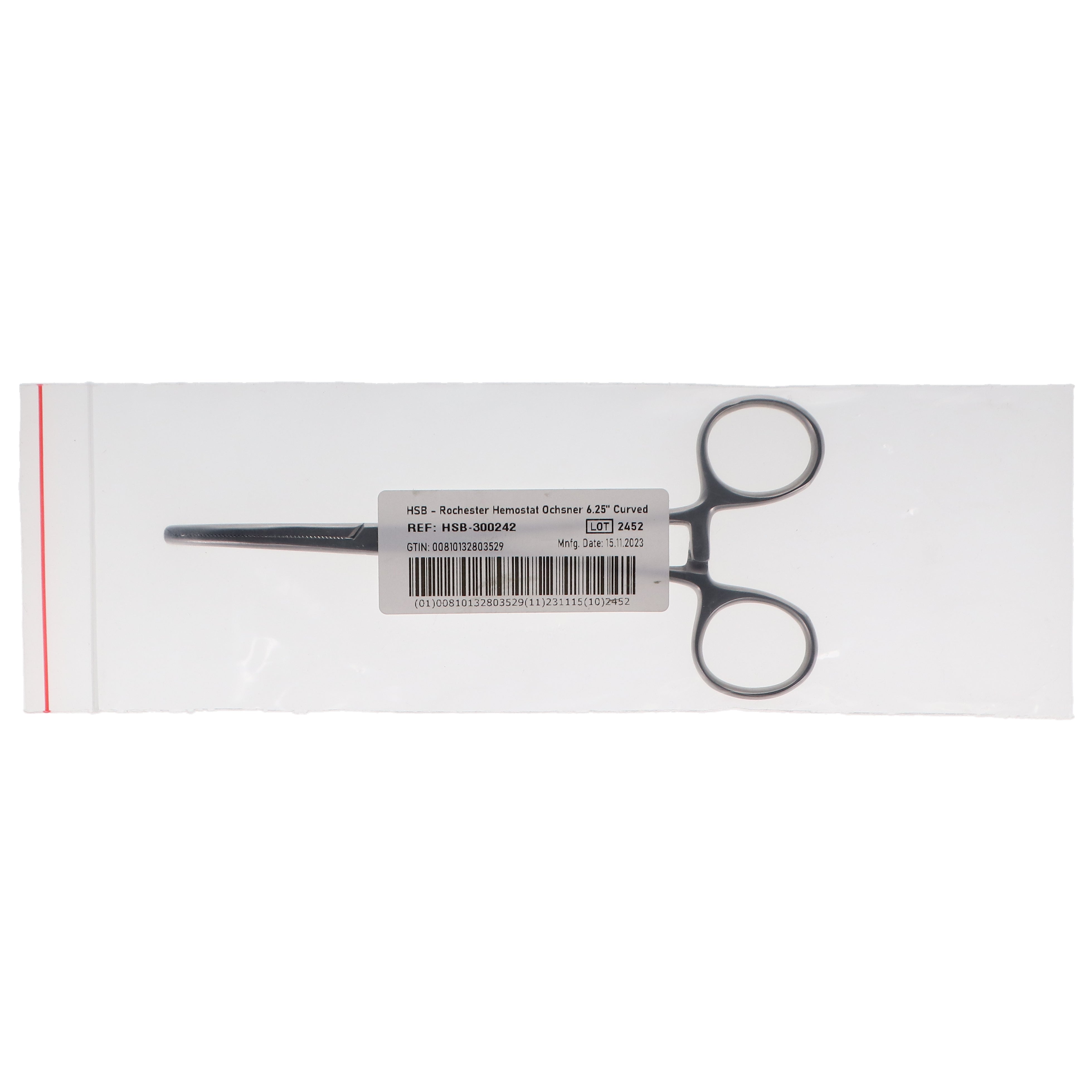 House Brand Dentistry 300242 HSB Rochester-Ochsner Hemostat 6.25'' Curved