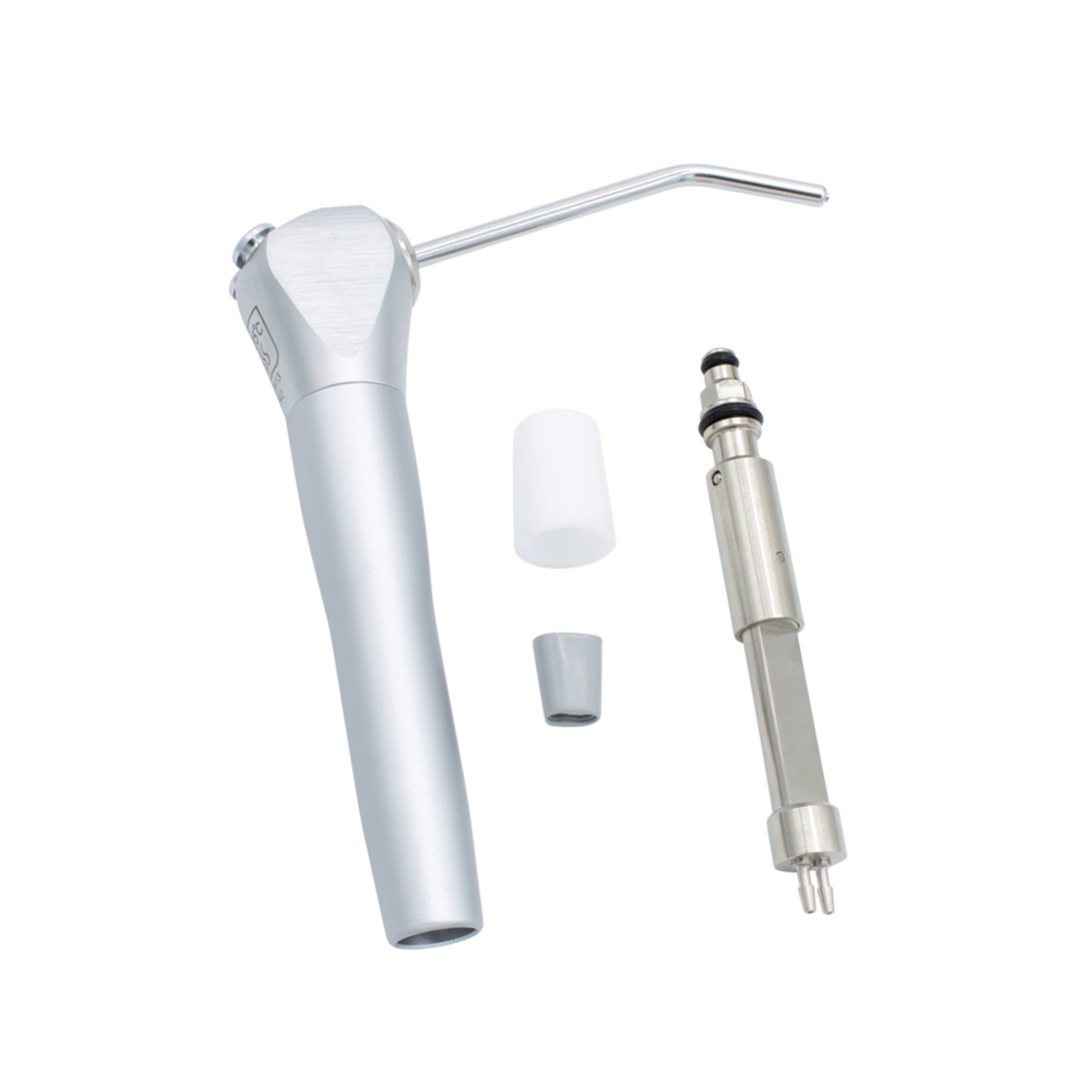 DCI 3398 Autoclavable Valve Core Dental Syringe With Sterling Gray Straight Tubing