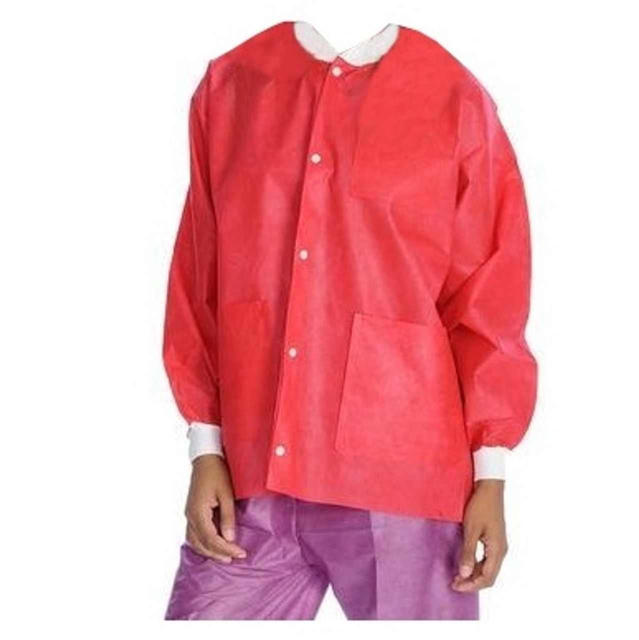 ValuMax 3630RDXL ExtraSafe Lab Jackets Red Extra Large 10/Pk