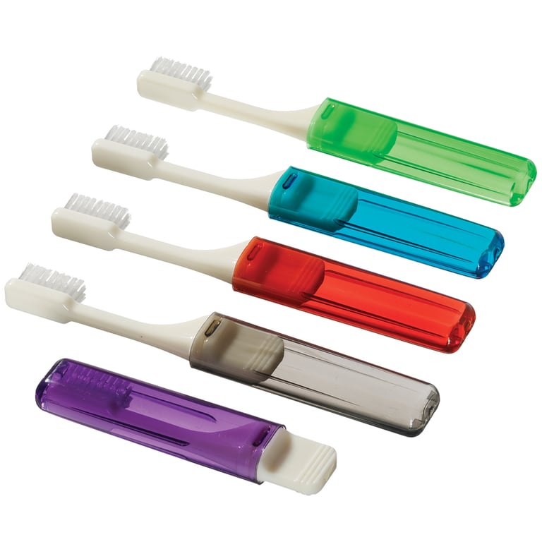 Plak Smacker 00122 Travel V-Trim Toothbrushes Assorted 72/Pk