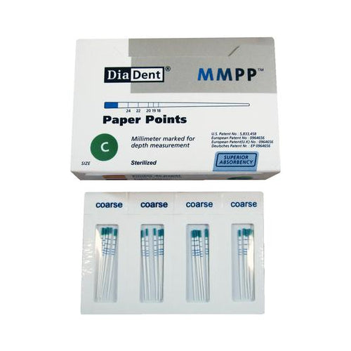 Dia MP202-305 Paper Points .029 CC Coarse 200/Pkg