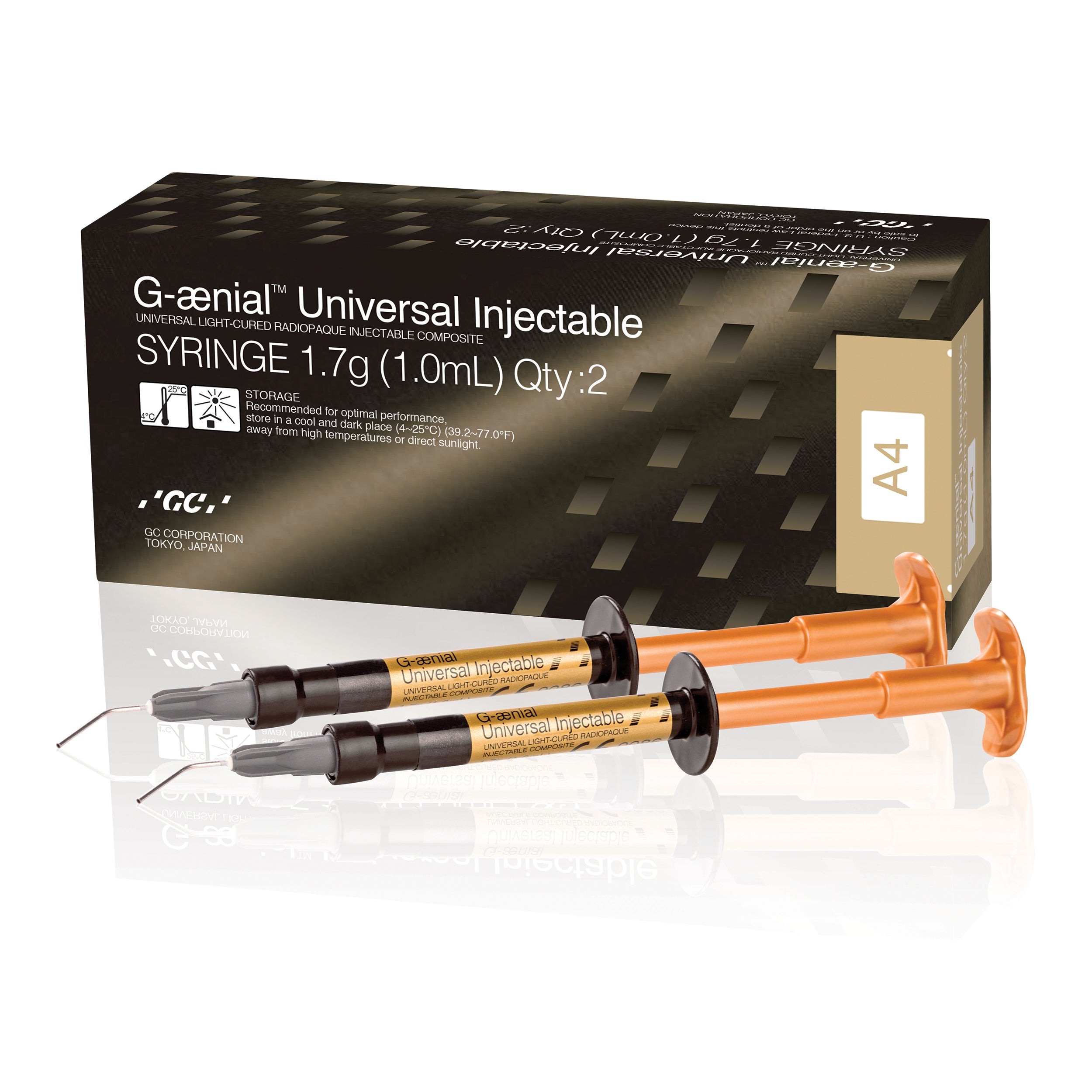 GC 012368 G-aenial Universal Injectable Composite Syringe A4 2/Pk 1.7gm