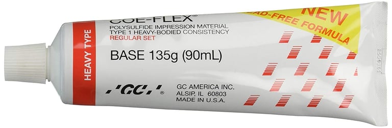 GC 131204 Coe-Flex Heavy Body Lead-Free Rubber Base Impression Material Base 90mL