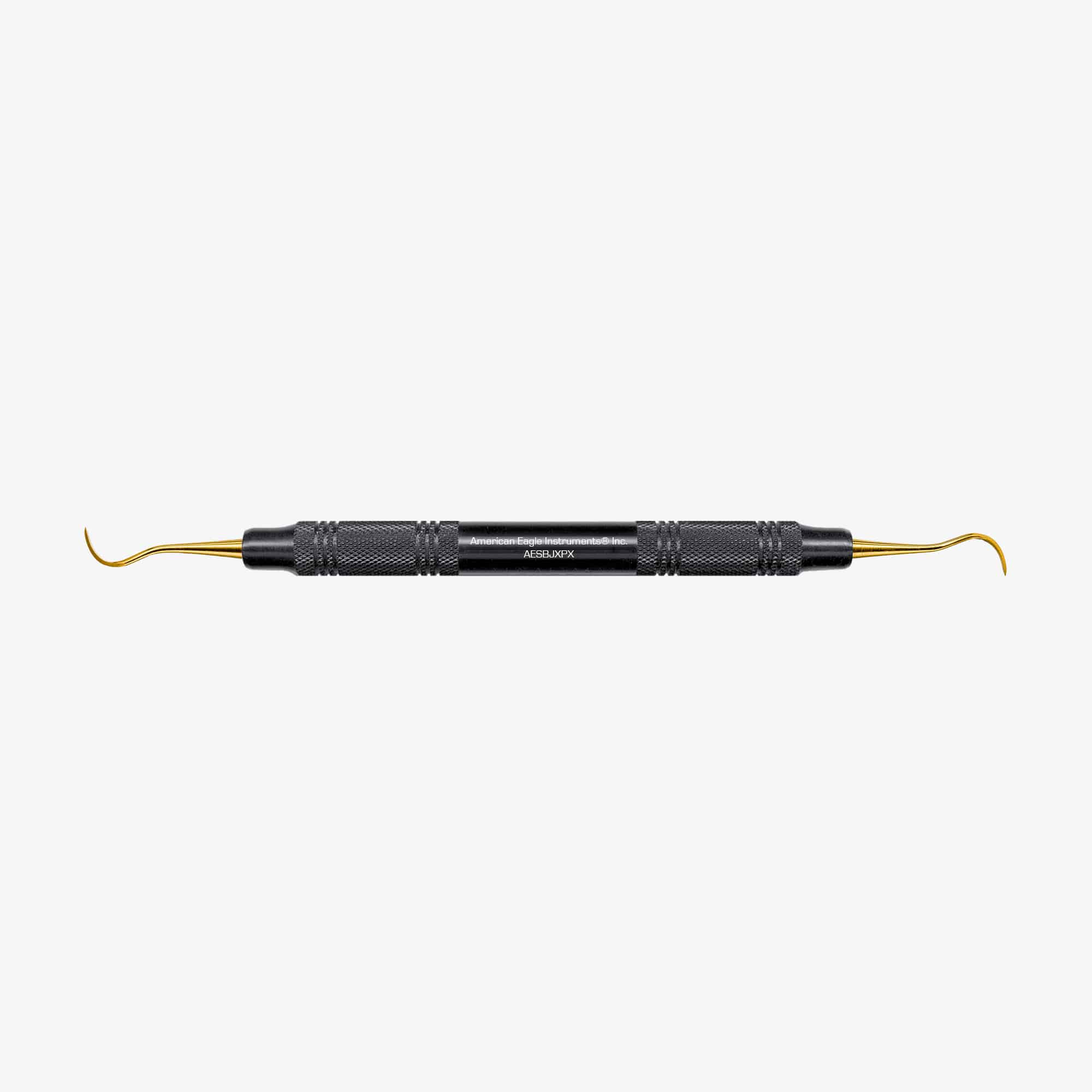 American Eagle Instrument AESBJXPX Double End #XPX Blackjack Dental Scaler 3/8 Black Resin Handle