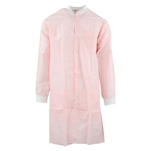 Medicom 8108-B SafeWear Hi-Perform Lab Coats Pink Medium 12/Pk
