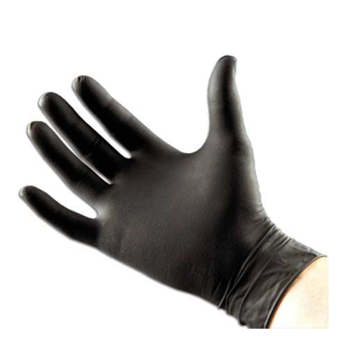 Microflex BD-1001-PF Latex Exam Gloves Powder Free Latex Black Small 100/Bx