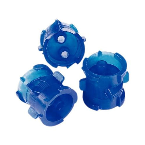 Practicon 709813 Lock-N-Reload Automix Dental Cartridge Couplers Blue 20/Pk