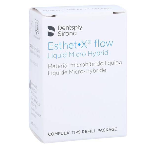 Dentsply Sirona 648113 Esthet-X Flow RestorativeCompula Tips A4 20/Pk 0.25gm