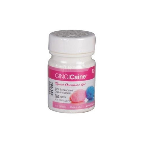 Gingi-Pak 20119 Gingicaine Topical Anesthetic 20% Benzocaine Gel Cotton Candy 1 Oz