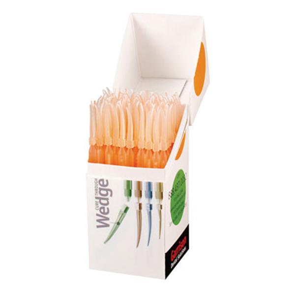 Garrison WOR Wedge Wands Anatomical Plastic Wedges Medium Opaque Orange 300/Pk