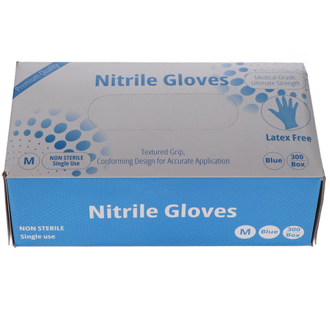 House Brand Dentistry 119302 HSB Nitrile Exam Gloves Medium 300/Bx