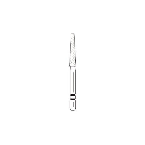 Premier Dental 2015657 Two Striper FG Friction Grip L701.9 Coarse Grit Round End Taper Diamond Burs 5/Pk