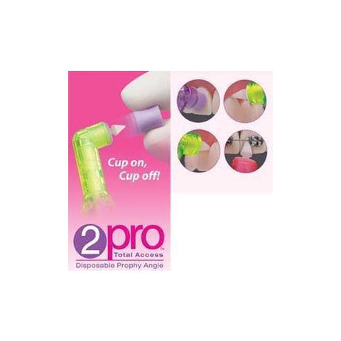 Premier Dental 5500103 2PRO Dipsosable Prophy Angles Soft Long White Cup 144/Pk