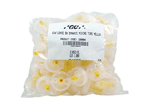 GC 150004 EXA'lence Dynamic Dental Mixing Tips Yellow 370 mL 50/Pk