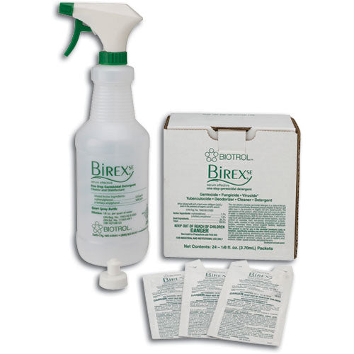 Biotrol BI004IK Birex SE One Step Germicidal Detergent Disinfectant 4 Pack Intro Kit
