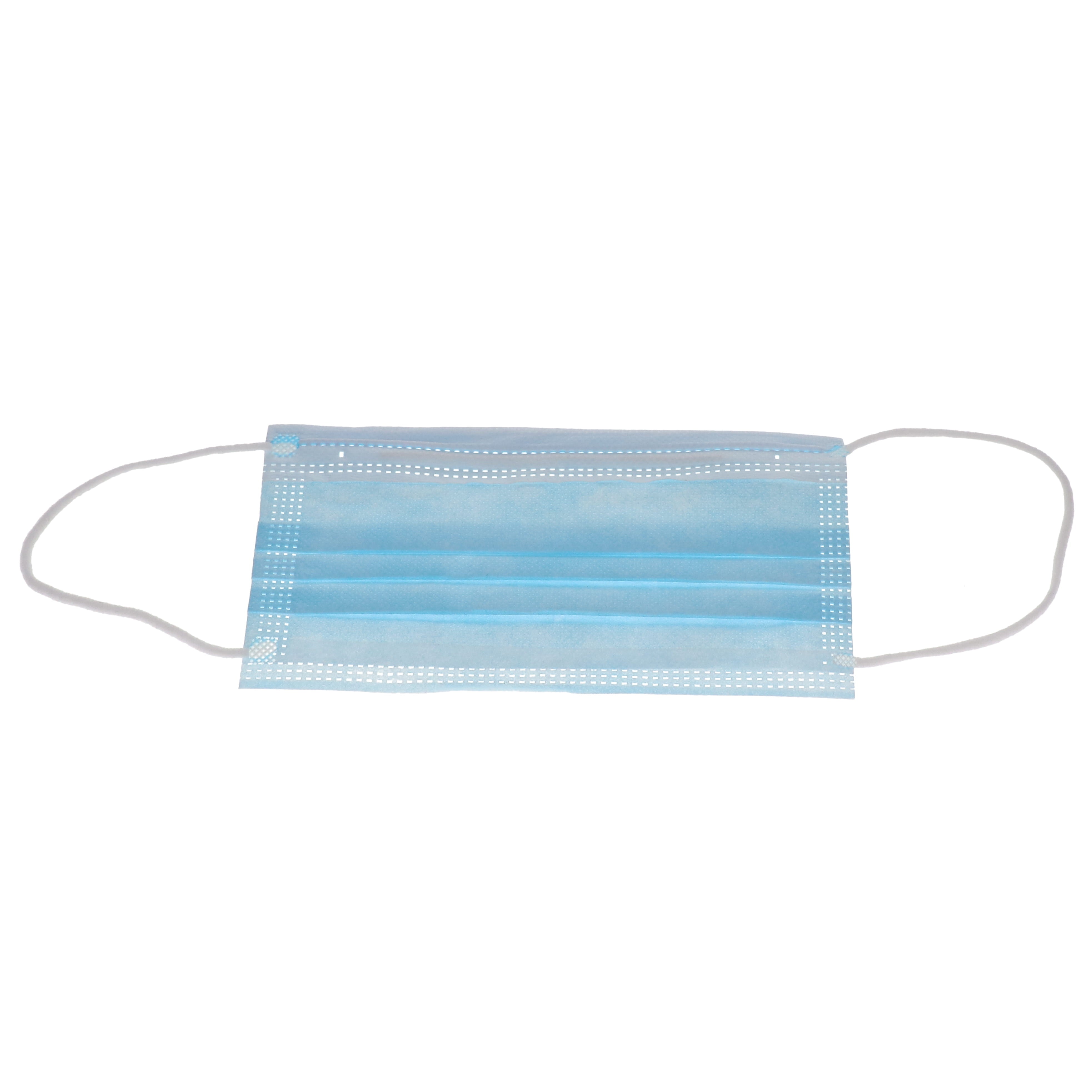 House Brand Dentistry 109120 Earloop 3-Ply Face Masks ASTM Level 2 Blue 50/Bx