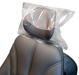 Tidi 919612 Everyday Dental Headrest Covers 10" X 10" Poly Clear 500/Pk