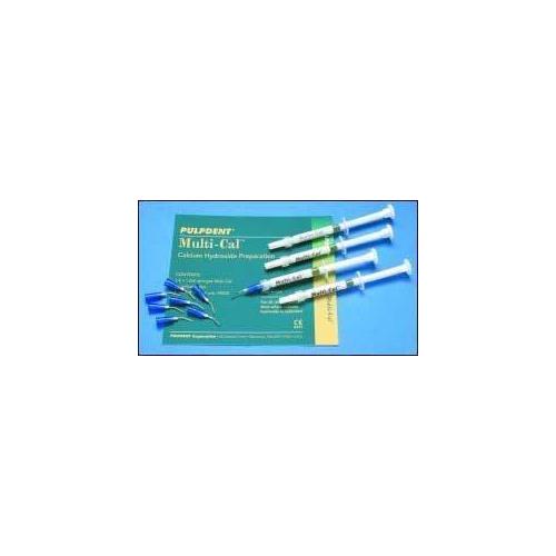Pulpdent MULTI Multi-Cal Calcium Hydroxide Preparation Syringes Kit 1.2 mL 4/Pk