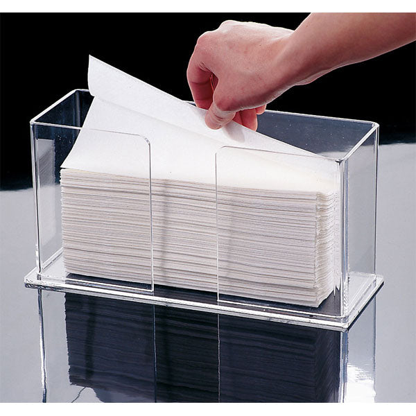 Plasdent 1206 C-Fold Towel Holder 10.75" X 6" x 4.75" Clear Plastic
