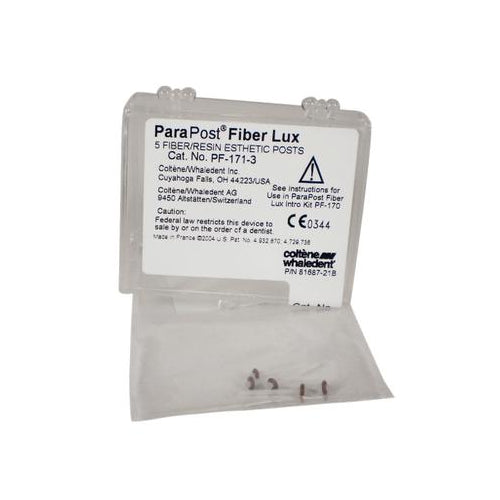 Coltene Whaledent PF171-3 ParaPost Fiber Lux Posts Size # 3 Brown 5/Pk